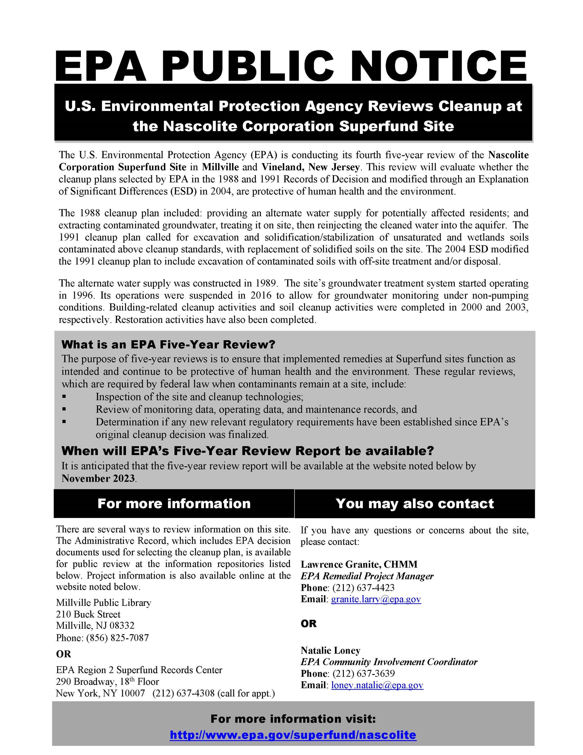 Nascolite FYR Public Notice OCTOBER 2023_