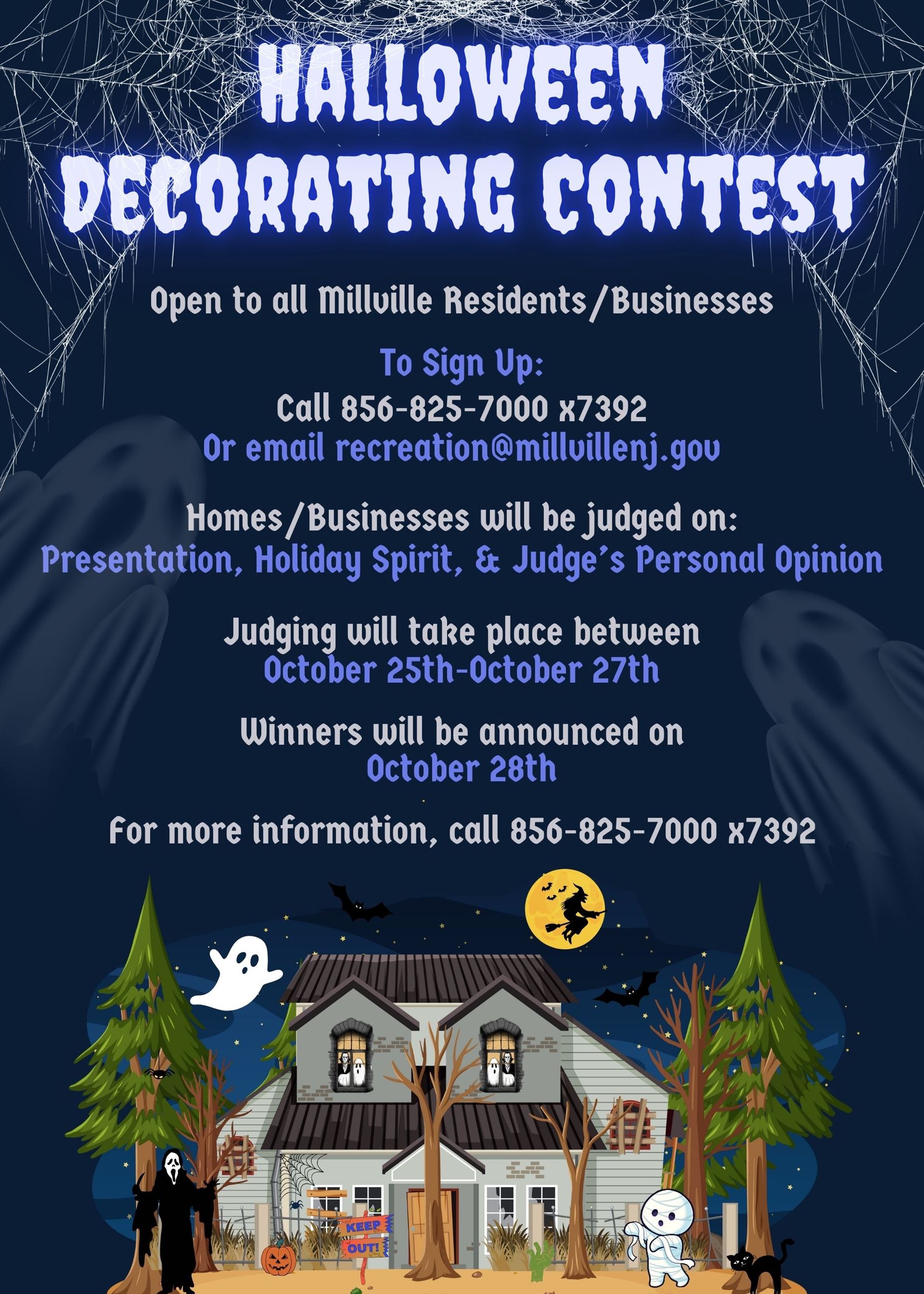 Halloween Decorating Contest Flyer 2024
